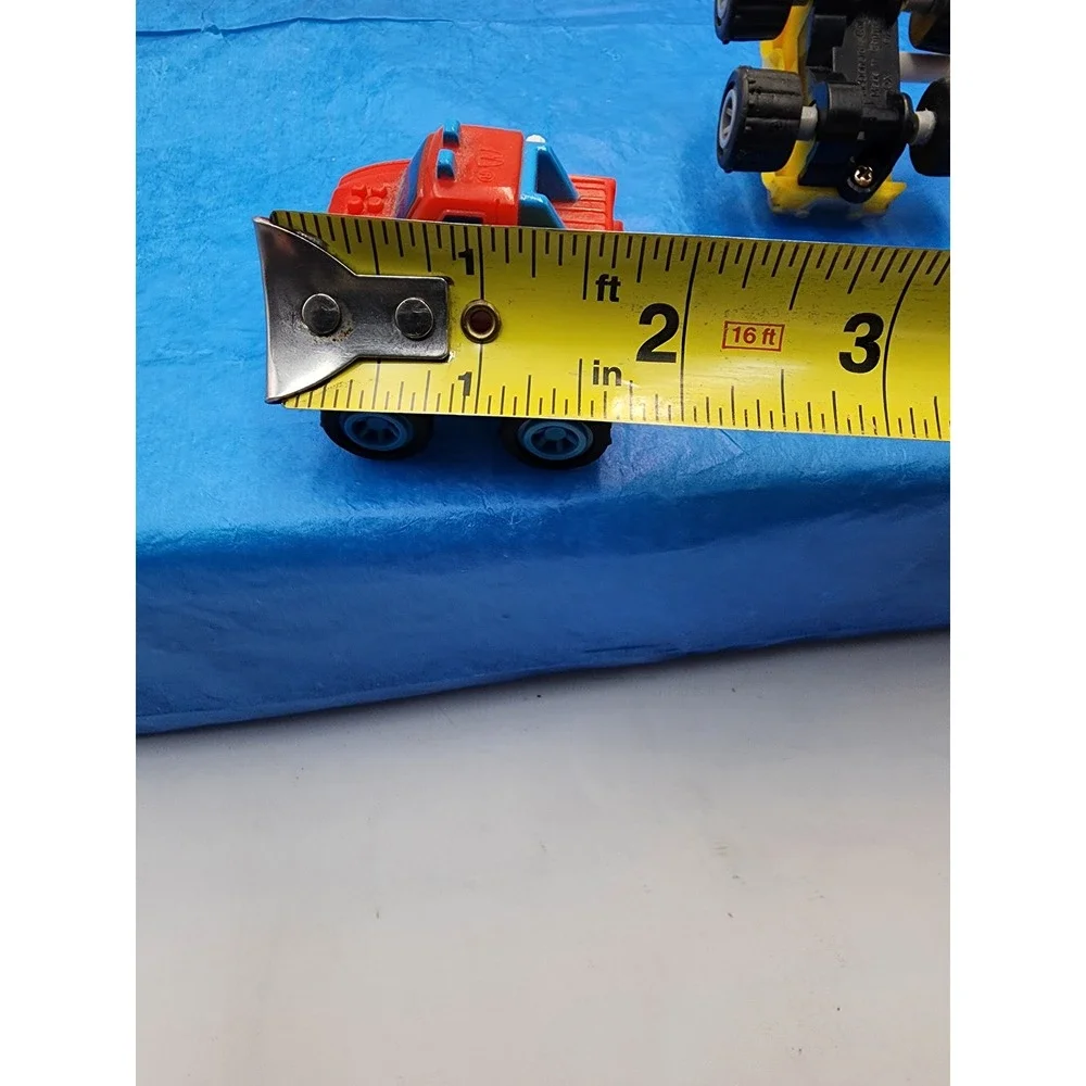 Vintage McDonalds Happy Meal Monster Truck Toy Lot Red Yellow Orange Set of 3